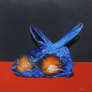 Orange bag 60 X 60 cm (Oil on canvas)