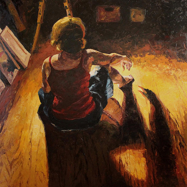Void 5 - Oil on canvas 140 X 140 cm 2014